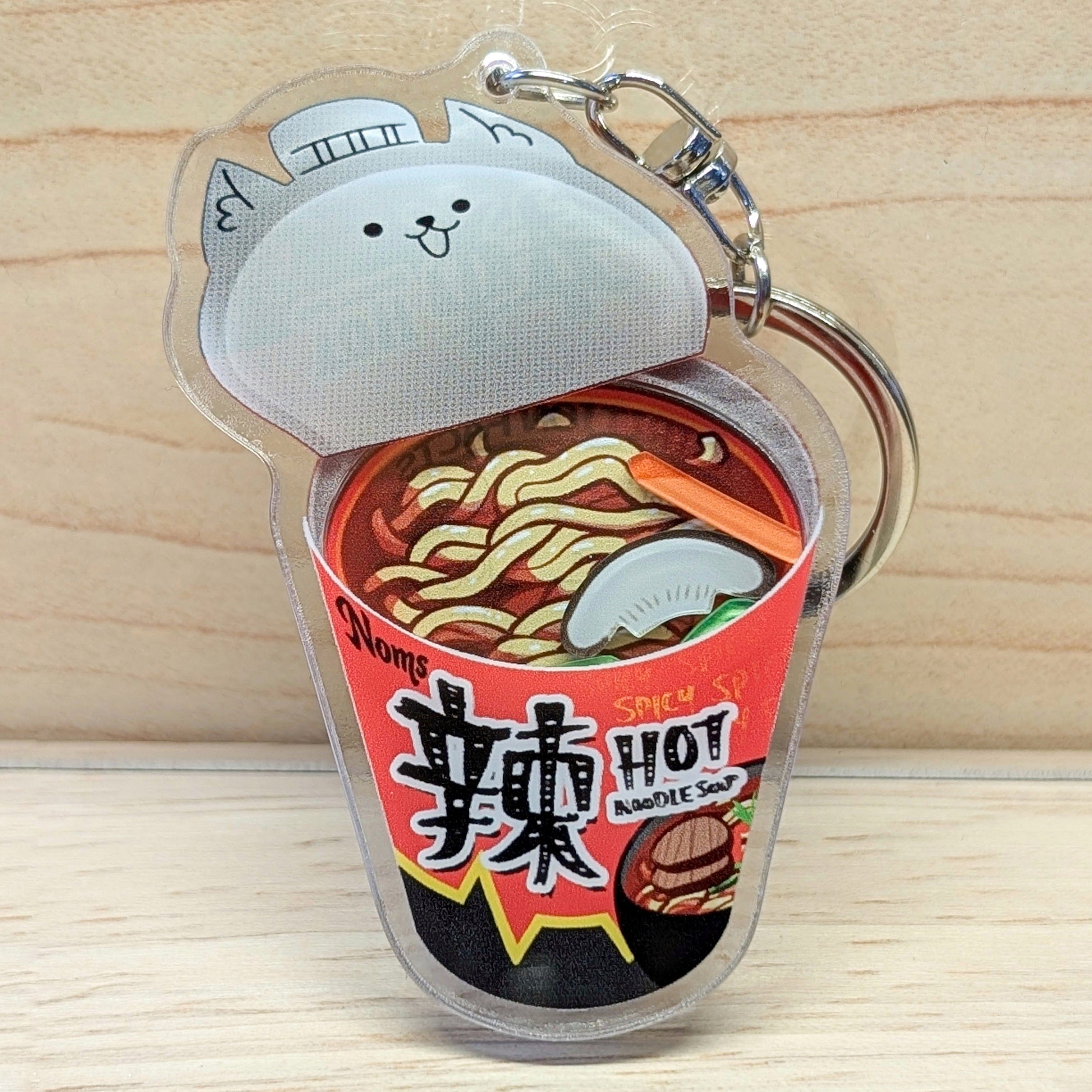 Keychains Grocery Keychain - Hot Cup Noodle KEY-GRO-HOTCUPNOODLE