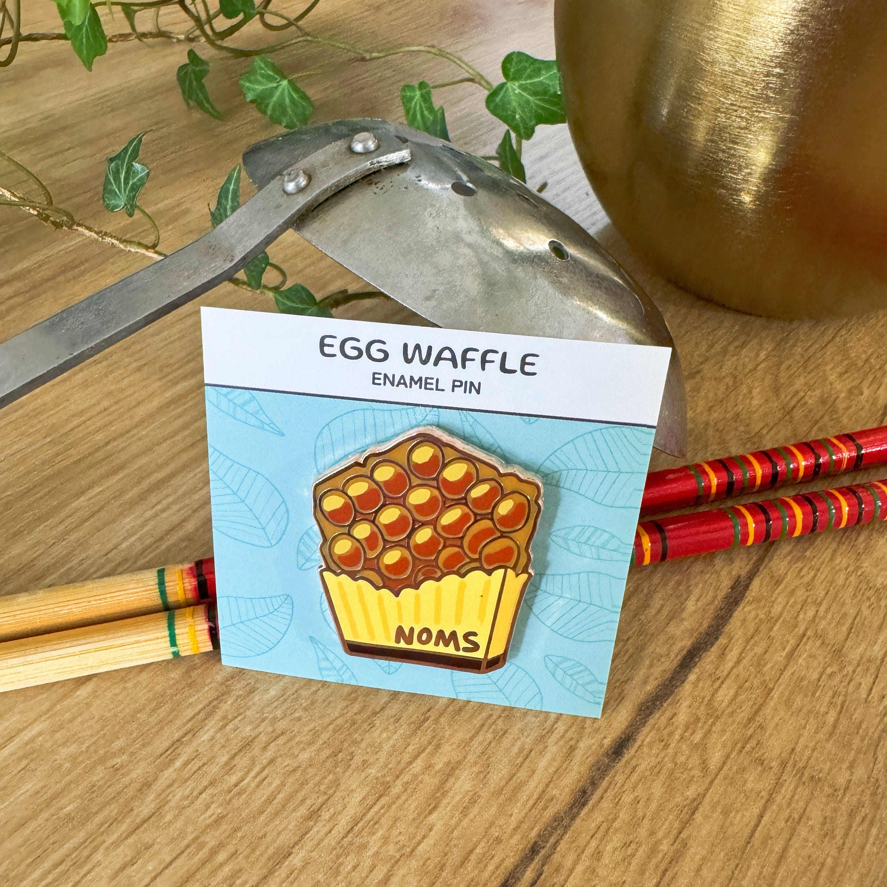 Pin Egg Waffle Enamel Pin PIN-EGG-WAFFLE
