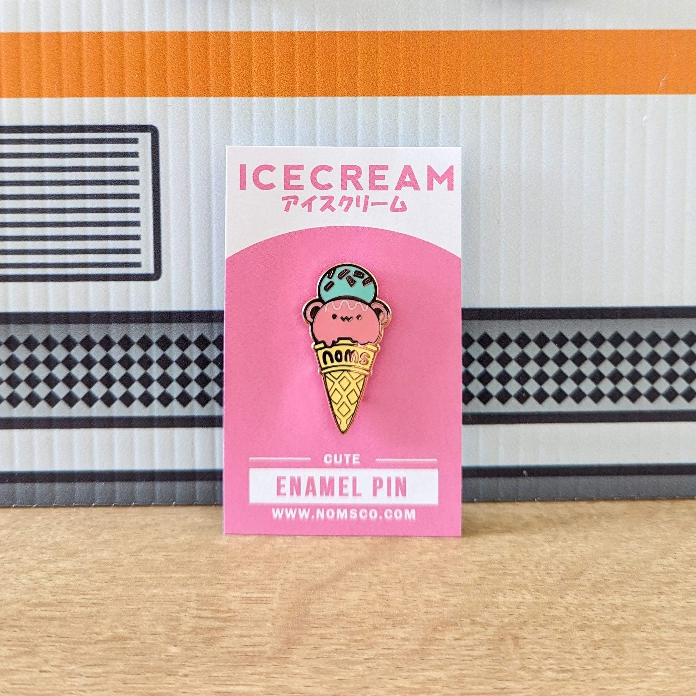 Pin Ice Cream Enamel Pin PIN-ICECREAM