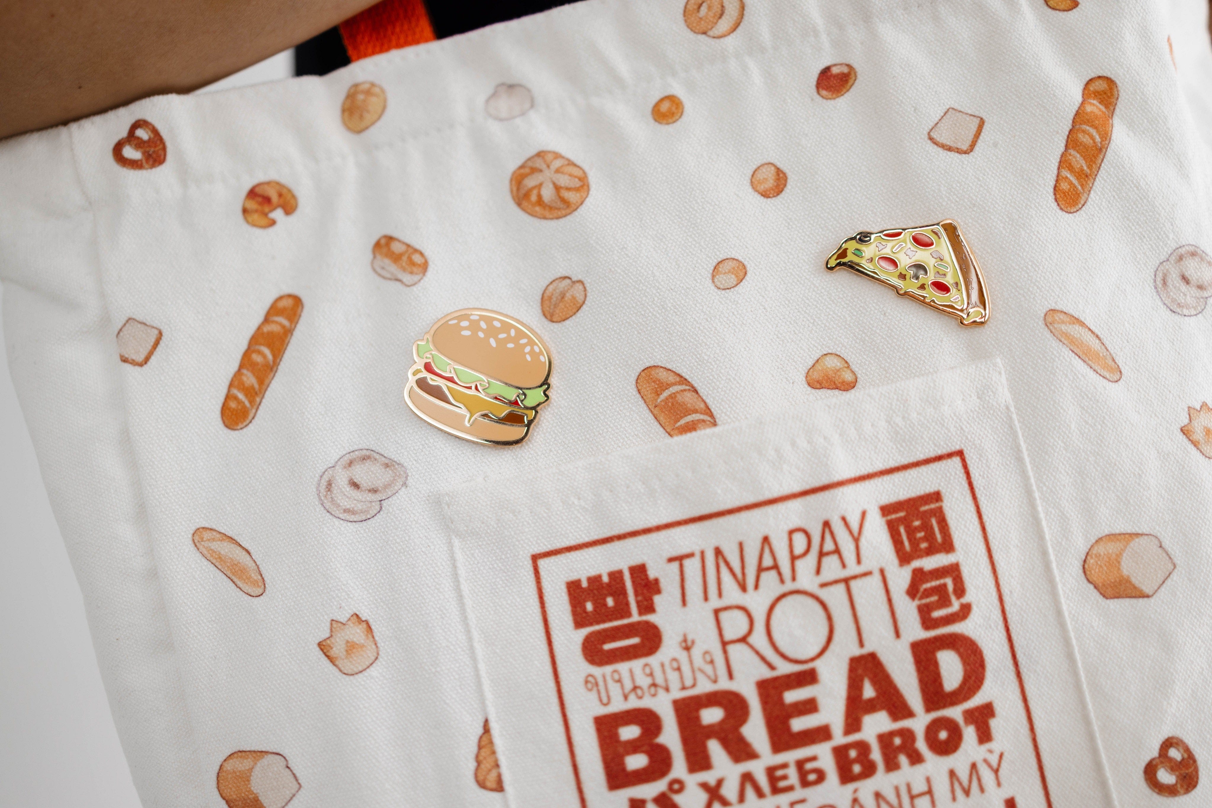 Pin Pizza Enamel Pin PIN-PIZZA