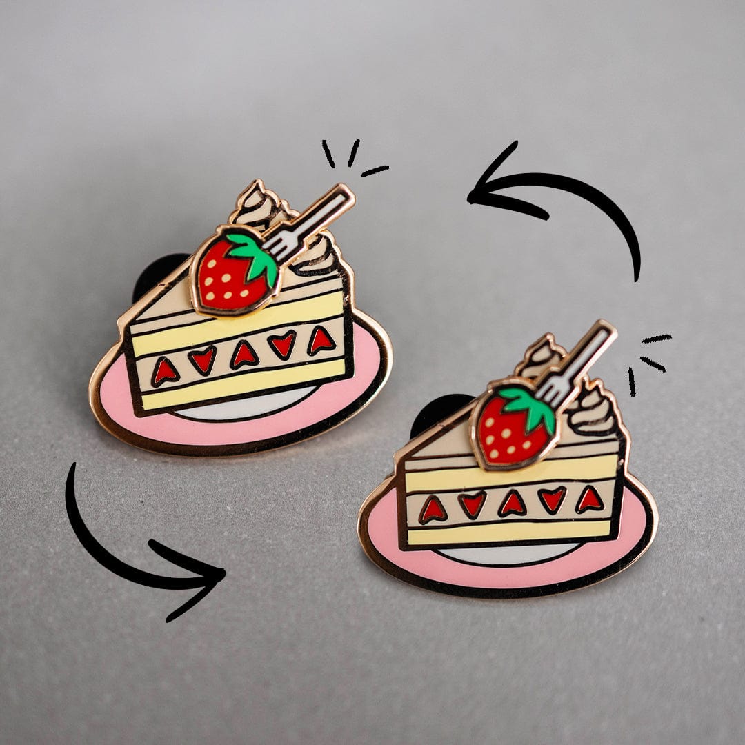 Pin Strawberry Shortcake Interactive Sliding Enamel Pin PIN-STRAWBERRY