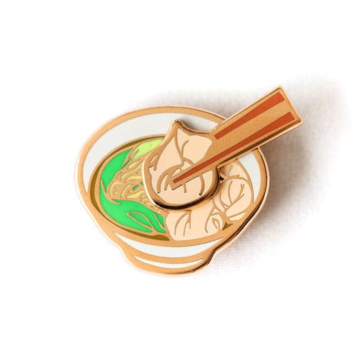 Pin Wonton Noodles Interactive Enamel Pin PIN-WONTON-NOODLES