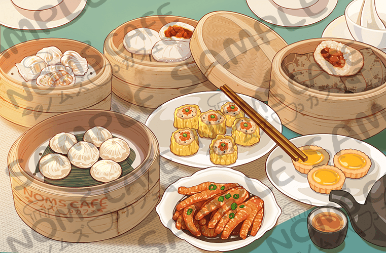 Poster Dim Sum Delights | Poster POSTER-DIMSUM-DELIGHTS