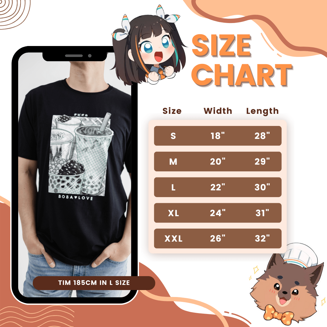 SHIRT Boba Manga Cotton T-shirt
