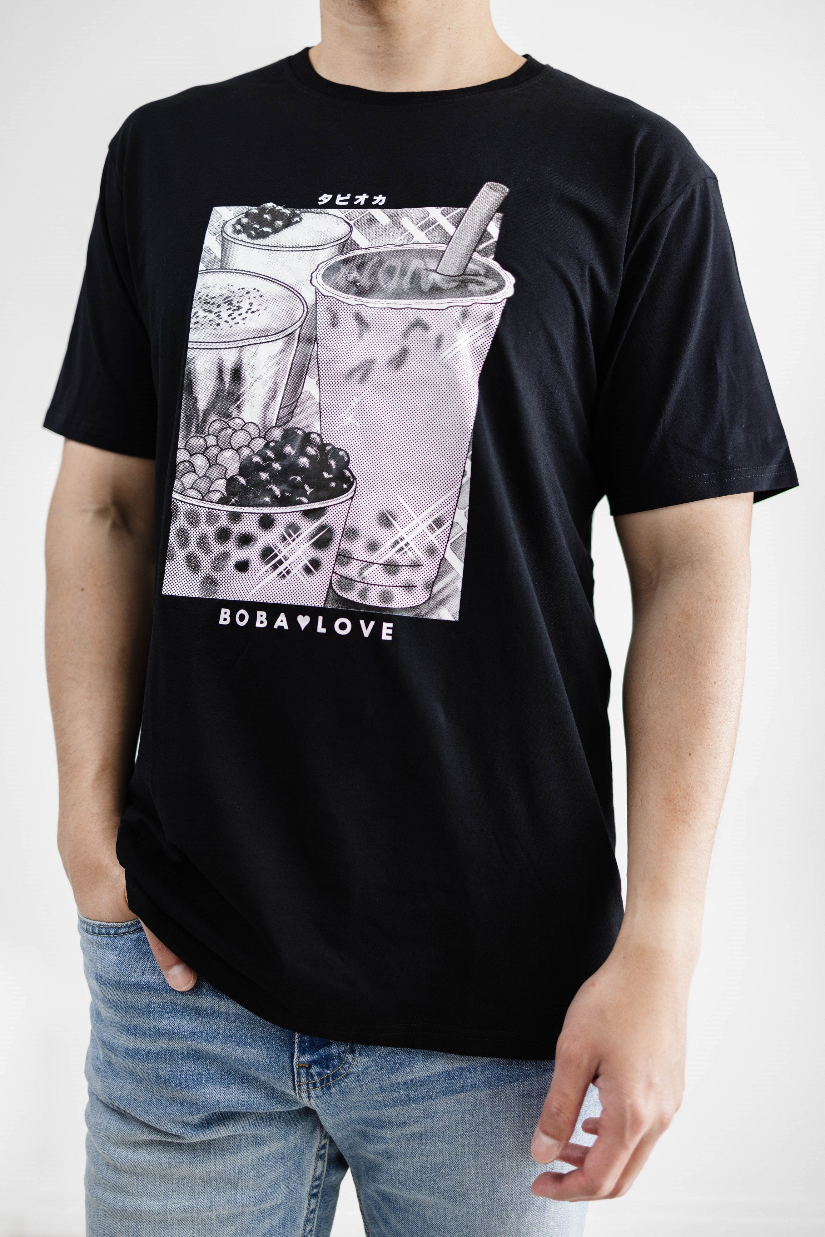 SHIRT Boba Manga Cotton T-shirt