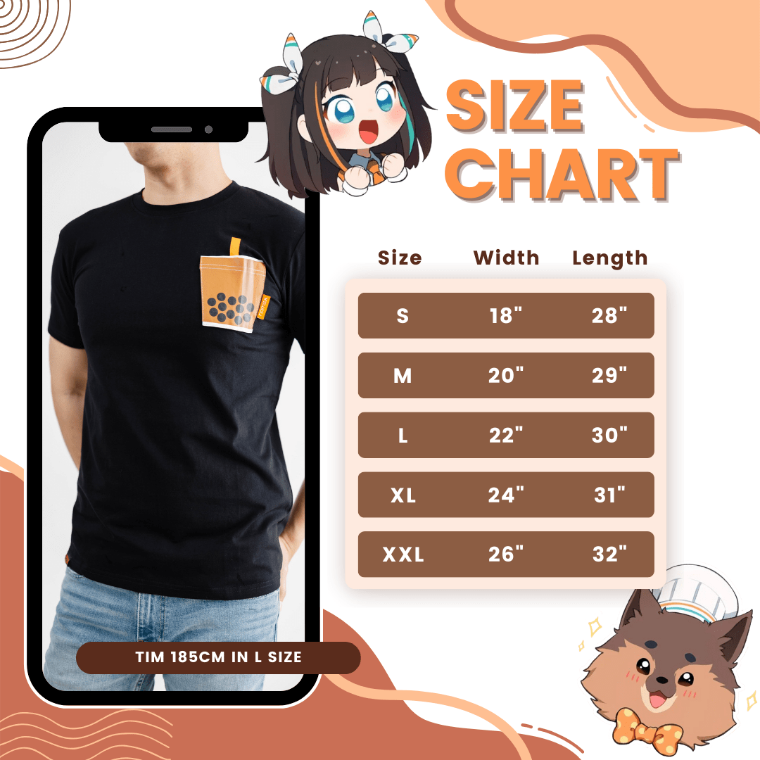 SHIRT Boba Pocket Cotton T-Shirt