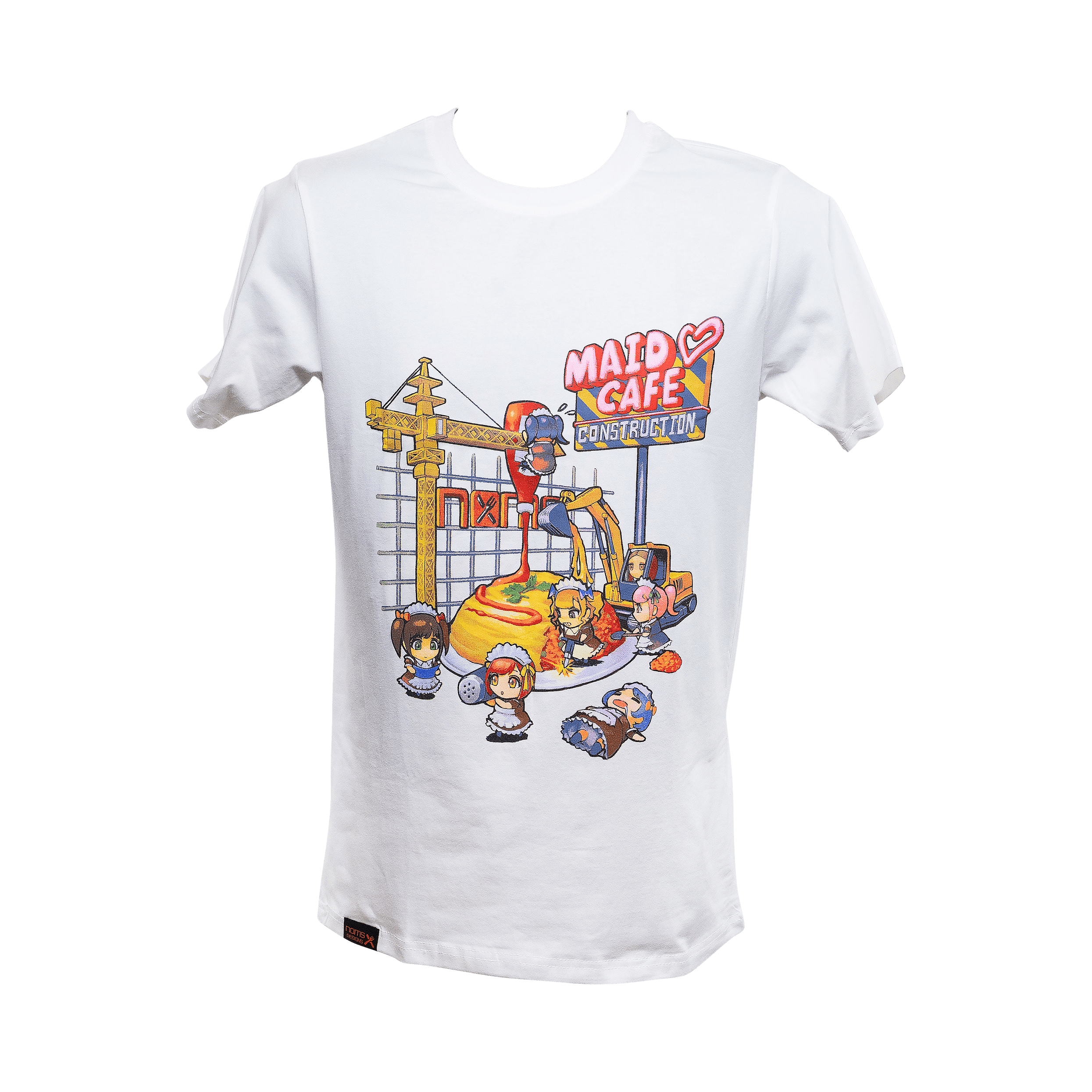 SHIRT Maid Cafe Construction Cotton T-Shirt