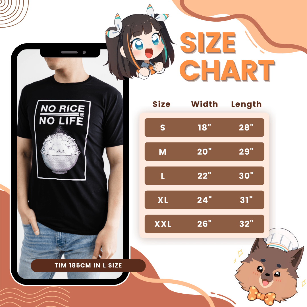 SHIRT No Rice No Life - Cotton T-Shirt