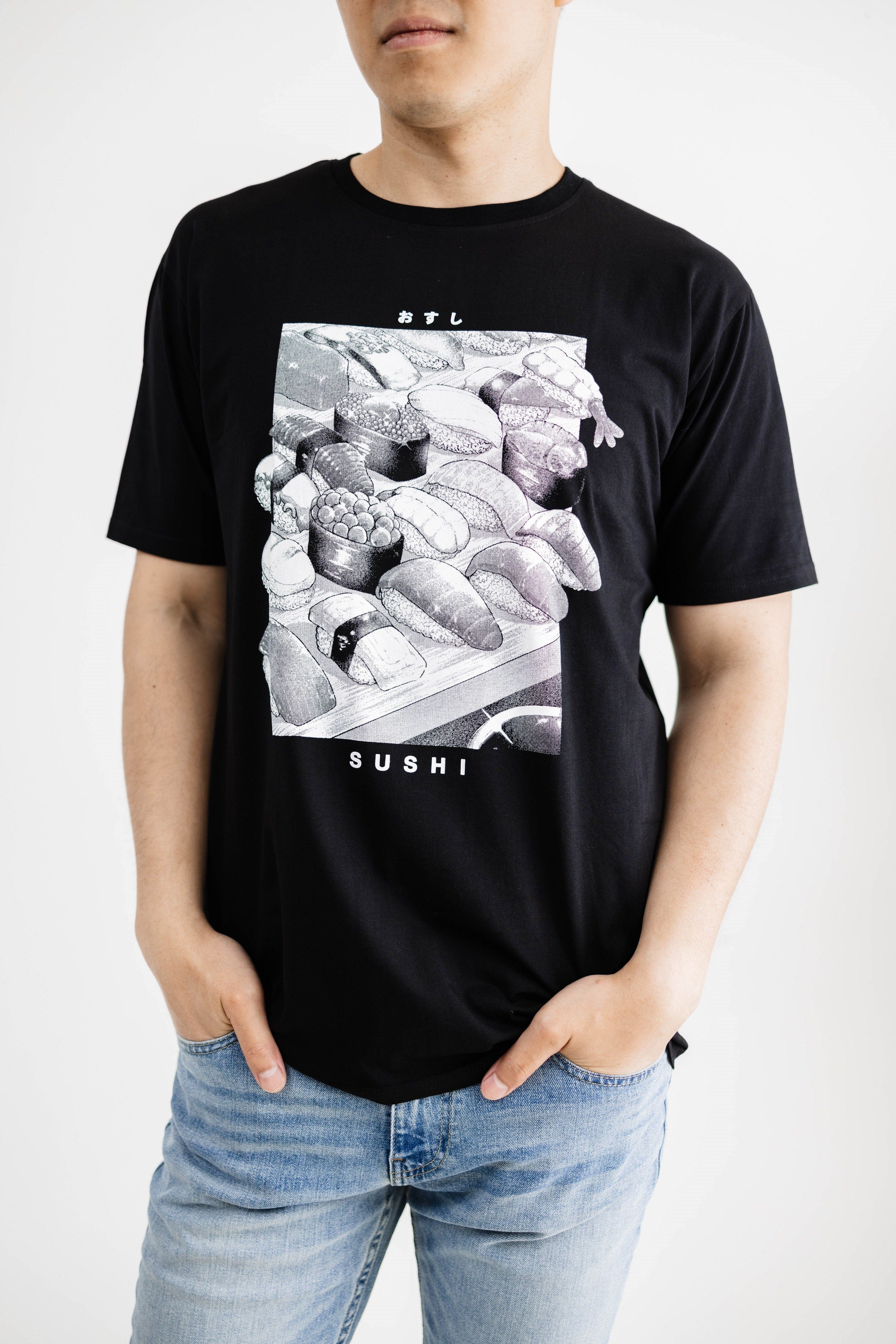 SHIRT Sushi Manga Cotton T-Shirt