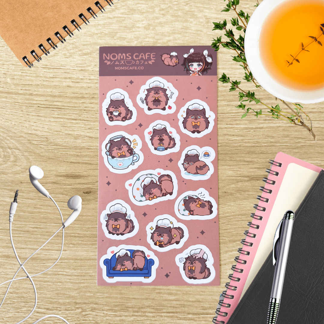 Sticker Noms Sticker Sheets Toast Mood Theme Sticker Sheet STICKER-SHEET-TOAST-MOOD