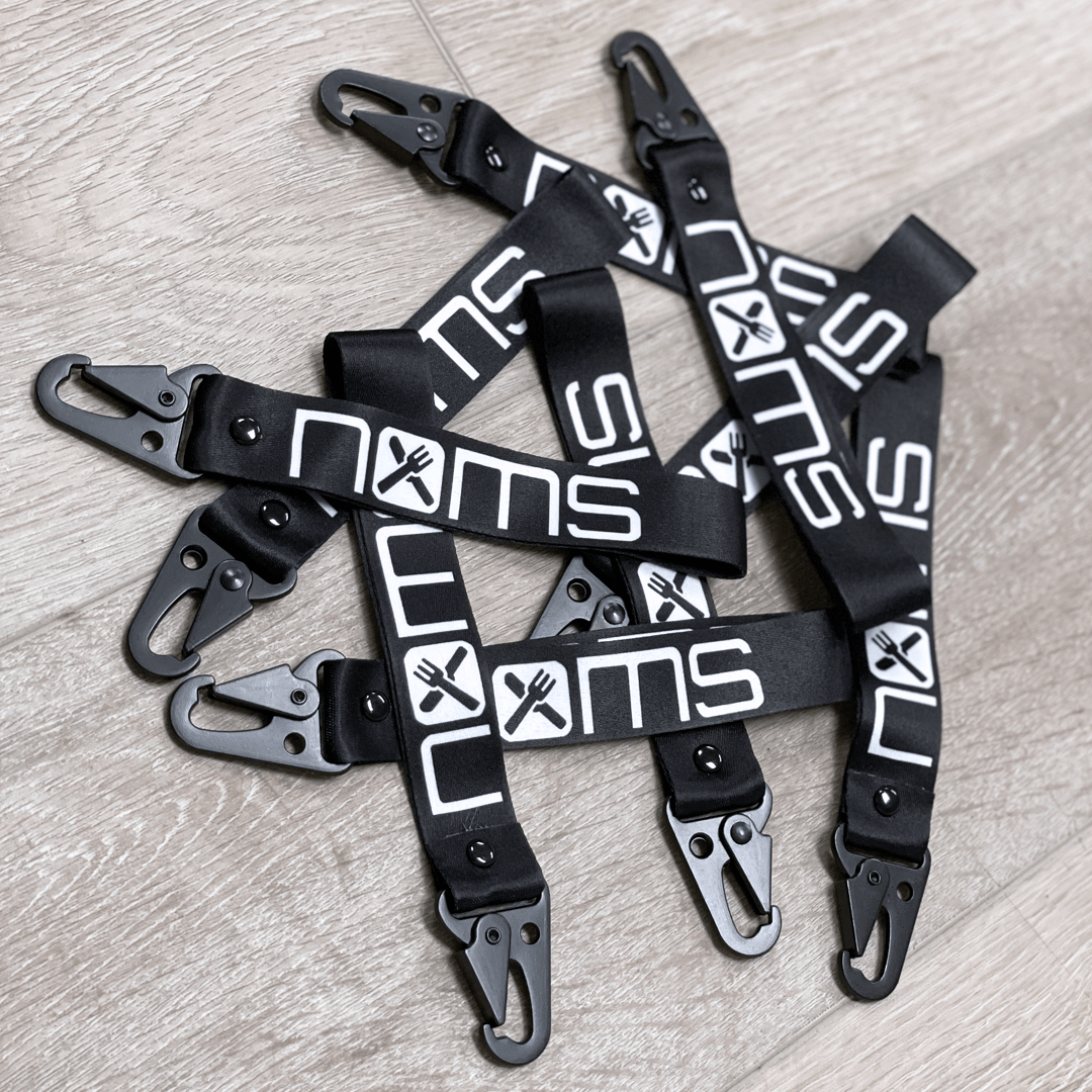 Keychains Noms Black Fabric Lanyard KEY-FABRIC