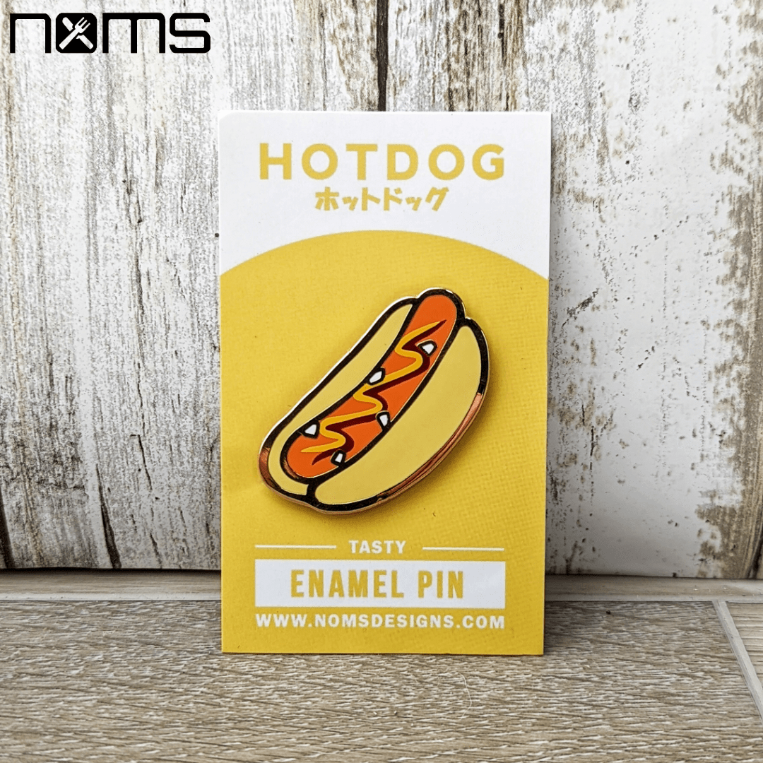 Pin Hotdog Enamel Pin PIN-HOTDOG