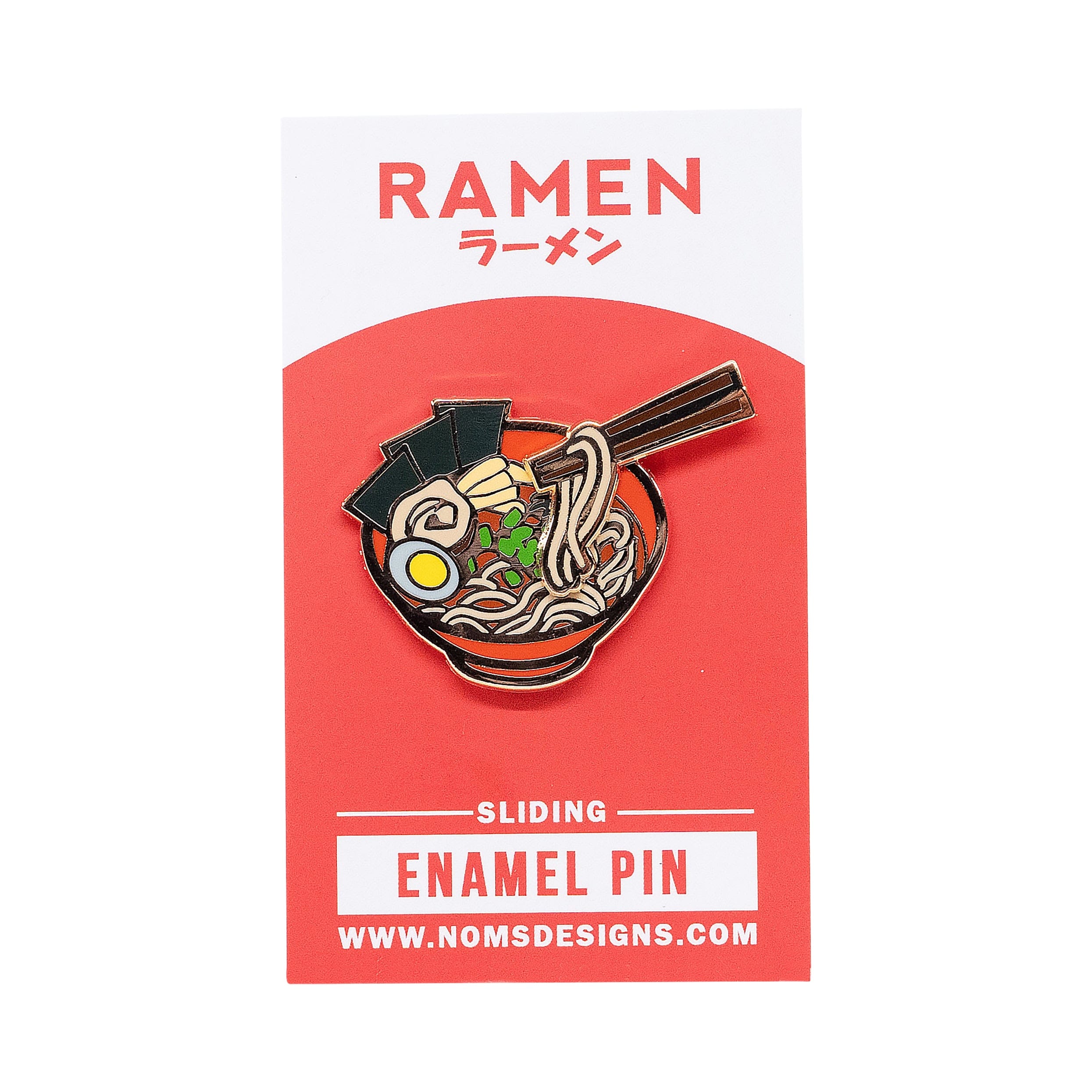 Pin Ramen Interactive Sliding Enamel Pin PIN-RAMEN