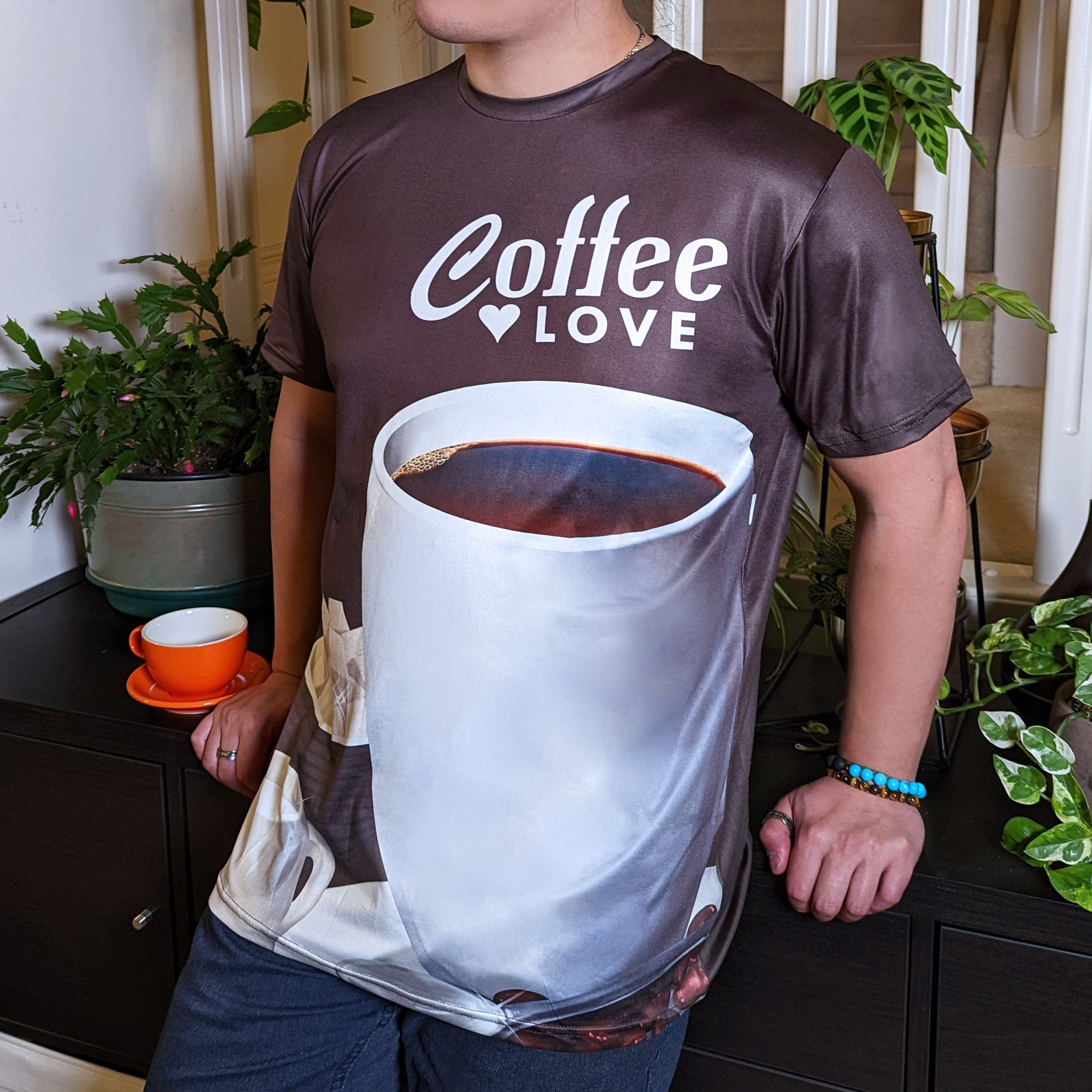 SHIRT Coffee Poly T-shirt