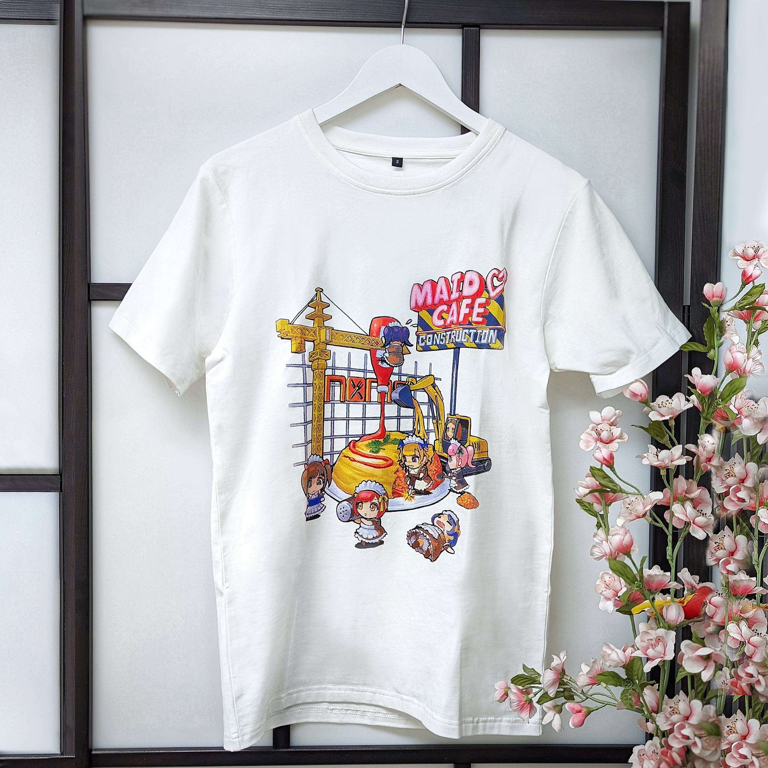 SHIRT Maid Cafe Construction Cotton T-Shirt
