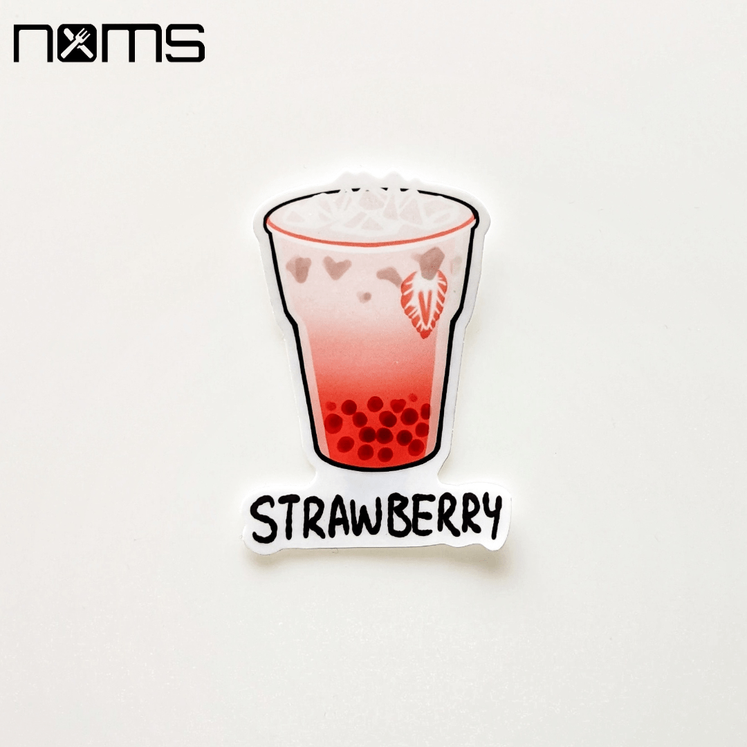 Sticker Boba Sticker - Strawberry