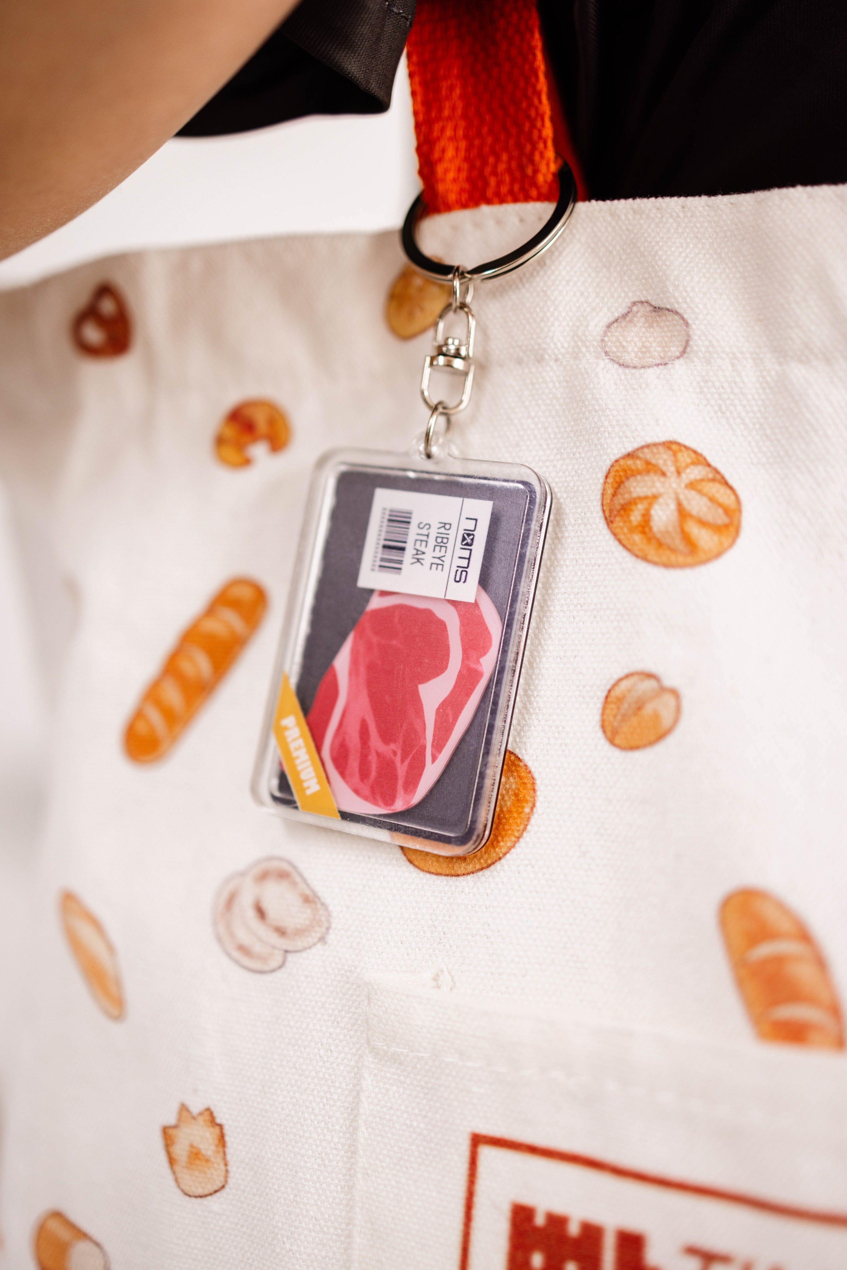 Keychains Grocery Keychain - Ribeye Steak KEY-GRO-RIBEYE