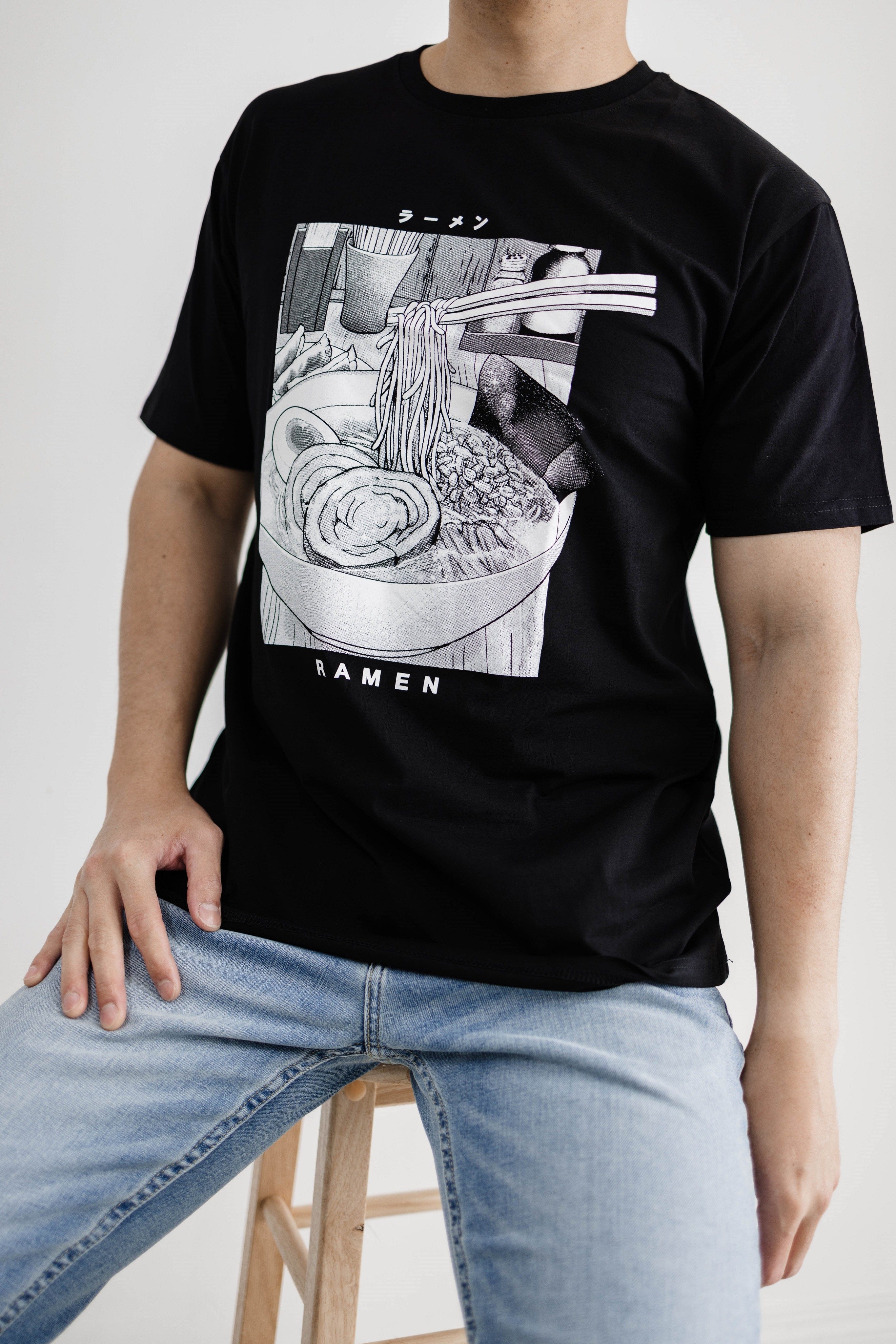 SHIRT Ramen Manga Cotton  T-Shirt