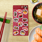 Sticker Noms Sticker Sheets Sushi & Toast Theme Sticker Sheet STICKER-SHEET-SUSHI-TOAST