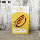 Pin Hotdog Enamel Pin PIN-HOTDOG