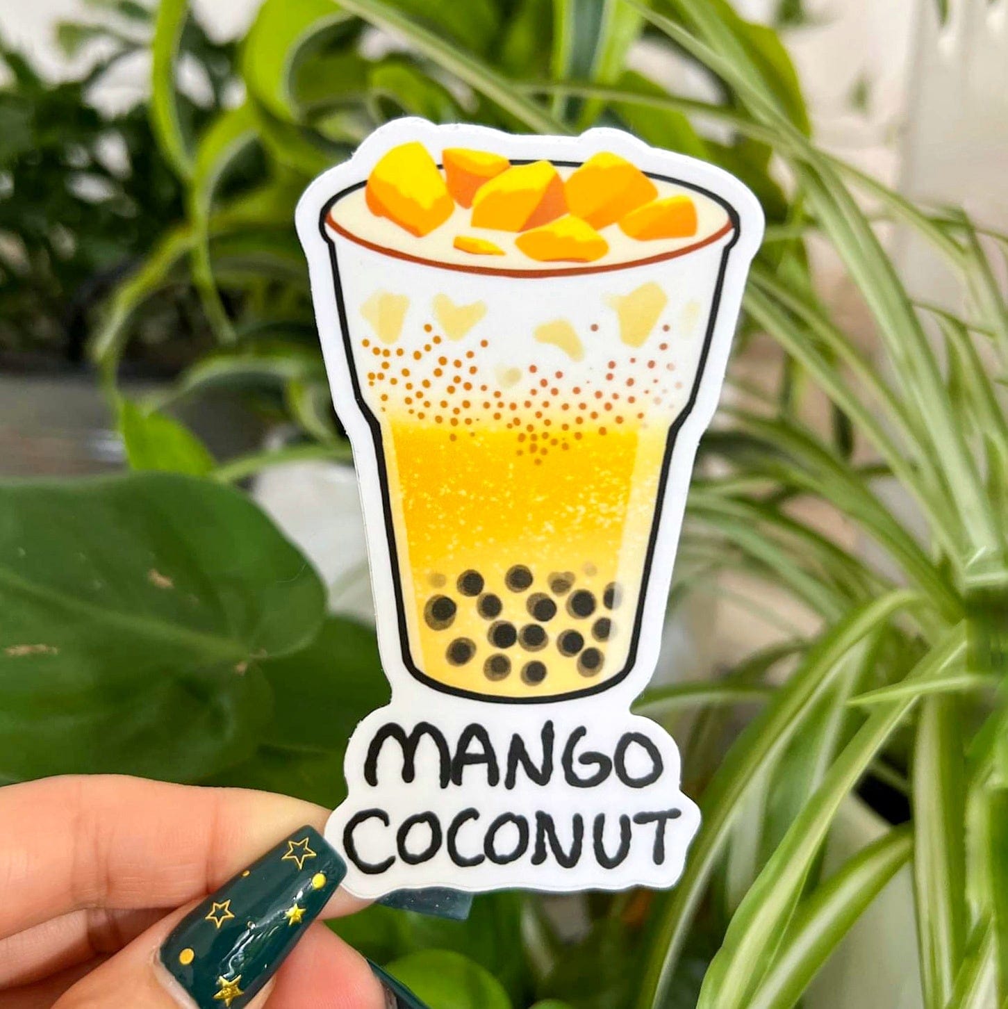 Sticker Boba Sticker - Mango Coconut STICK-BOBA-MC