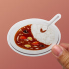 Sticker Curry Rice | Vinyl Food Sticker STICK-CURRYRICE