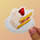 Sticker Strawberry Shortcake | Vinyl Food Sticker STICK-SSHORTCAKE