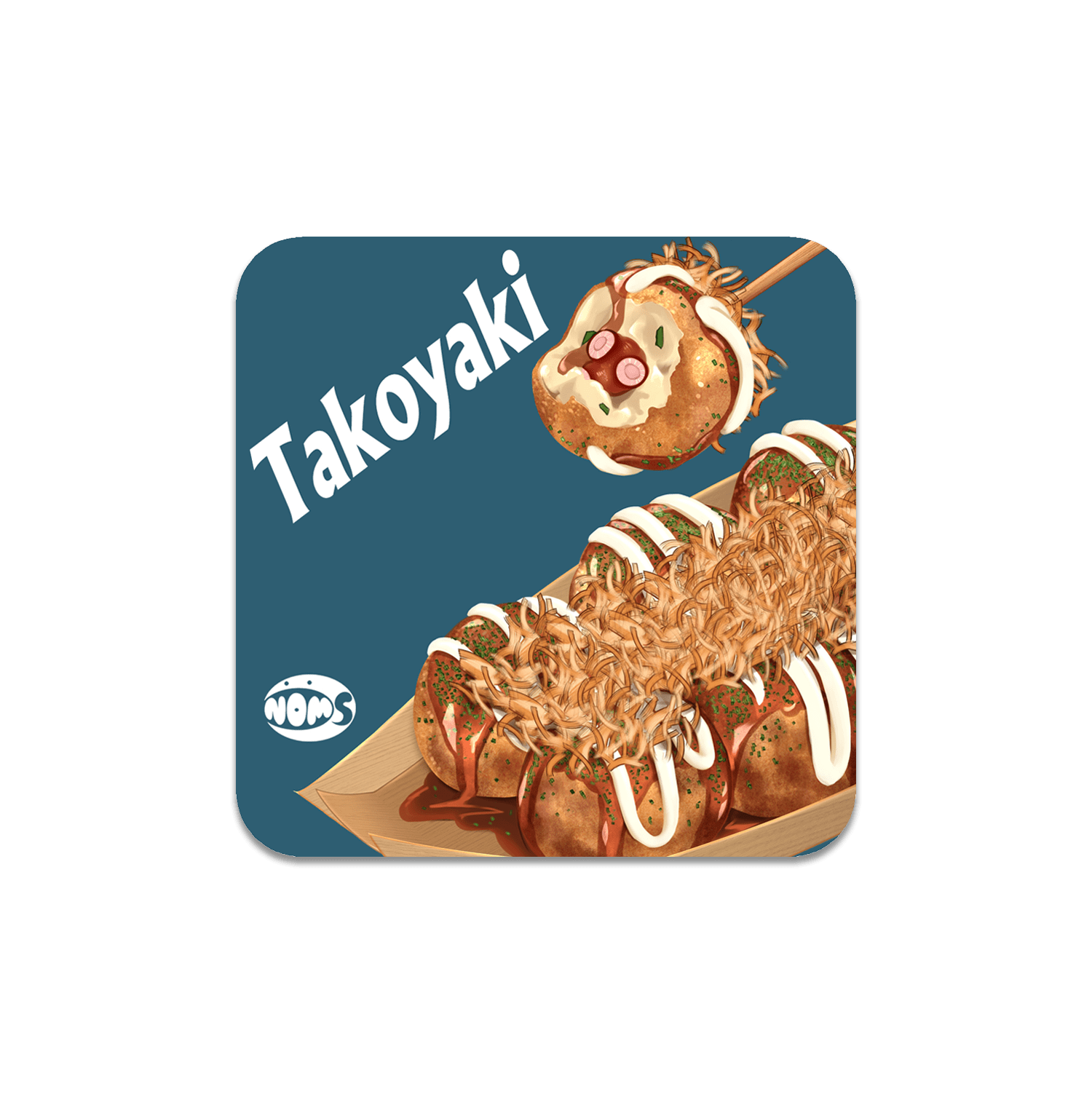 Sticker Takoyaki Sticker STICK-SQ-TAKOYAKI